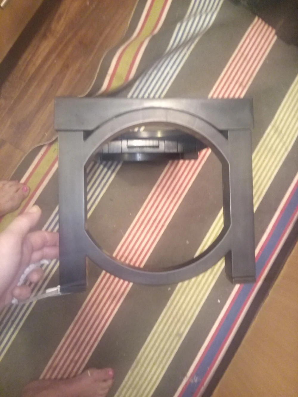 Double Elevated Pet Bowl Stand in Black